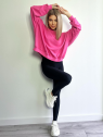 BLUZA OVERSIZE RÓŻOWA DMF