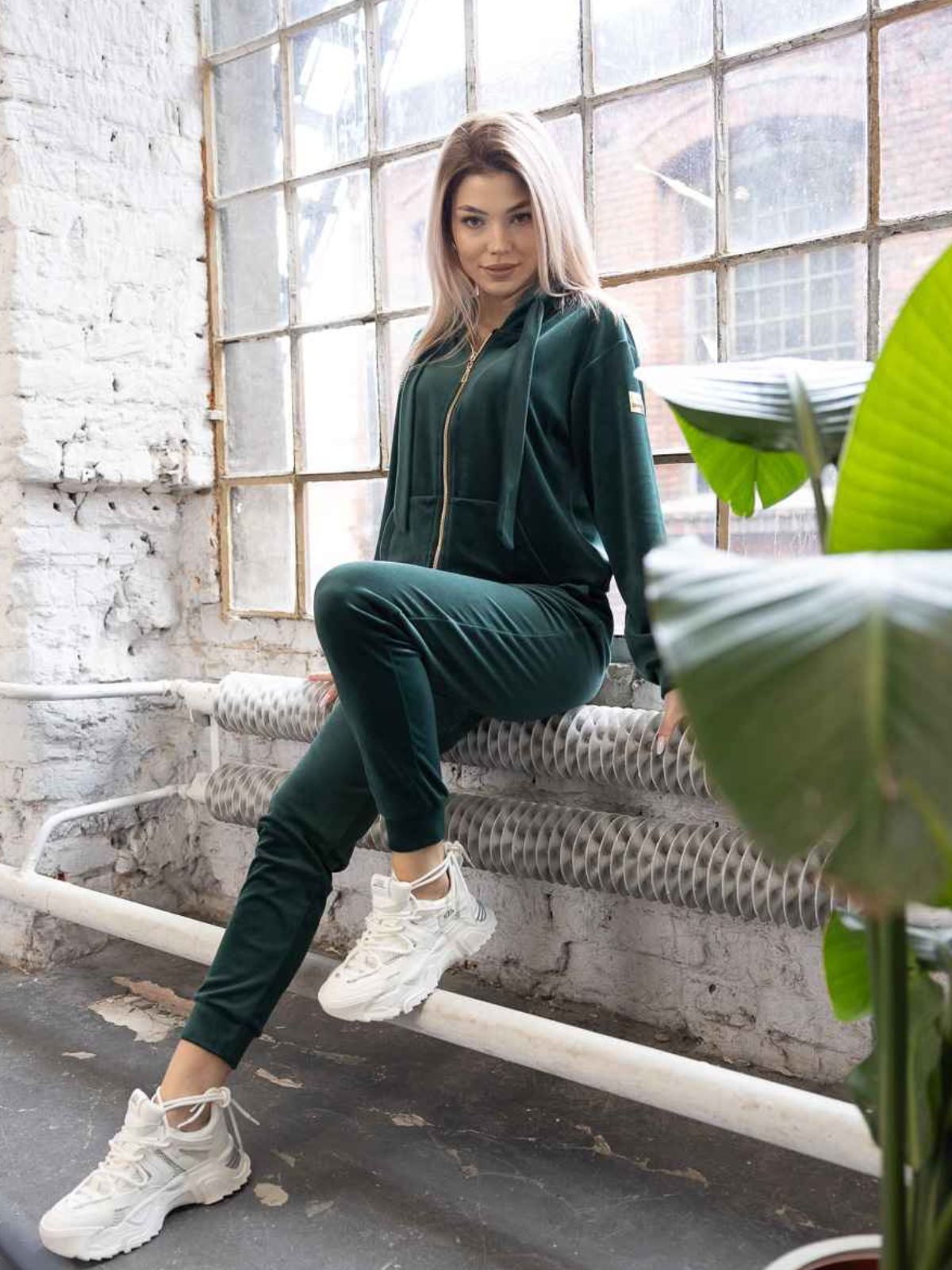 KOMPLET WELUROWY BUTELKOWA ZIELEŃ DMF