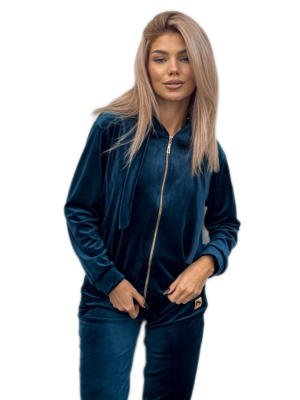 KOMPLET ROZPINANY WELUROWY MORSKI DMF