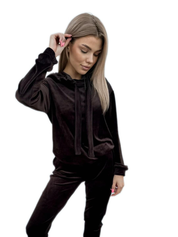 KOMPLET WELUROWY CZEKOLADOWY VIBES