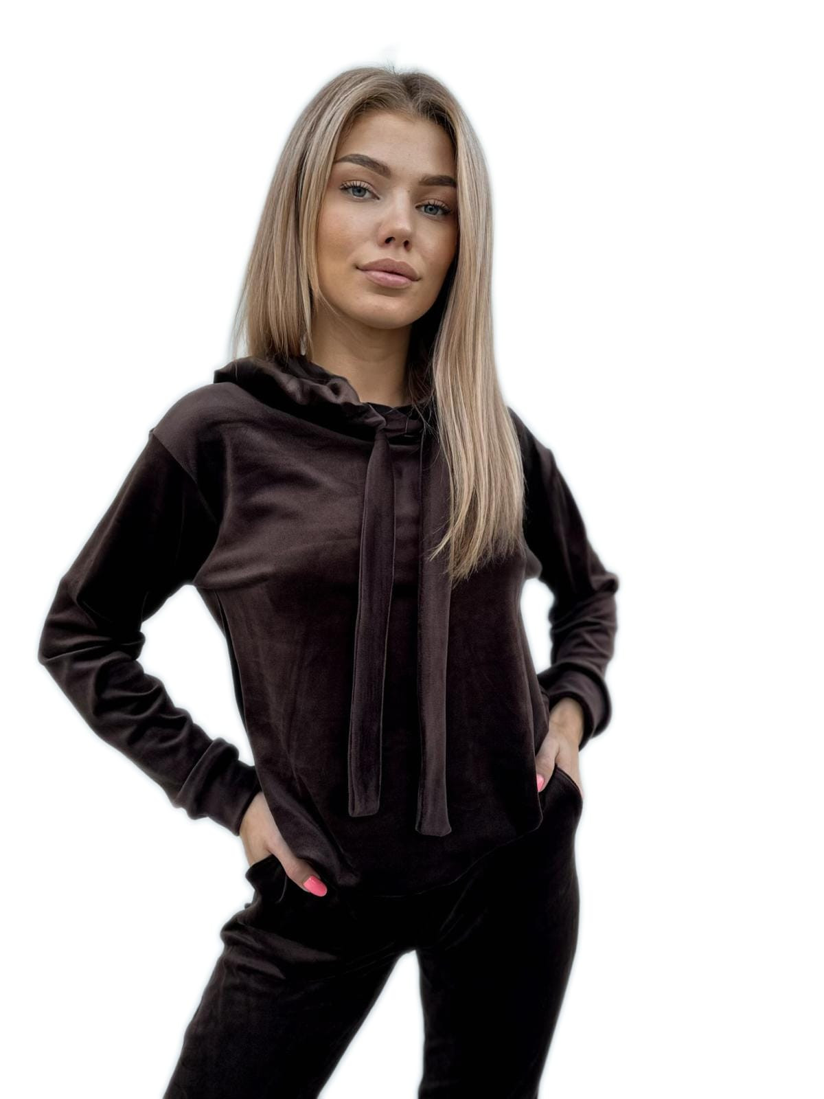 KOMPLET WELUROWY CZEKOLADOWY VIBES