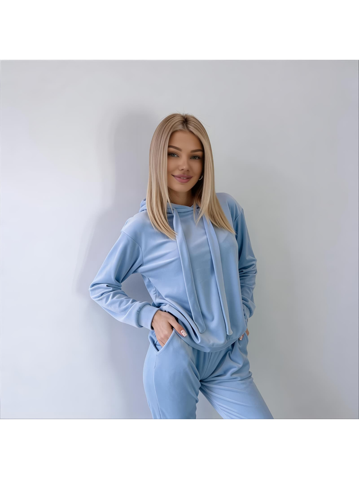 KOMPLET WELUROWY NIEBIESKI VIBES DMF