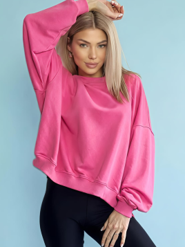 BLUZA OVERSIZE RÓŻOWA DMF