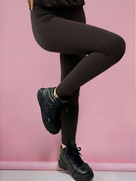 LEGGINSY CIEMNA CZEKOLADA DMF