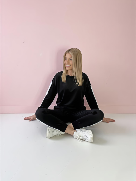 DRES WELUROWY CZARNY TUTTI