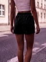 WELUROWE CZARNE SPODENKI DMF