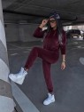 KOMPLET WELUROWY BURGUNDOWY VIBES