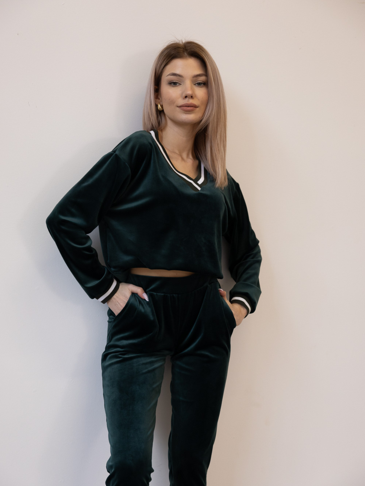 DRES WELUROWY  BUTELKOWA ZIELEŃ DUO